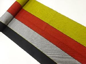 アンティーク　縞模様織り出し八寸帯地反物